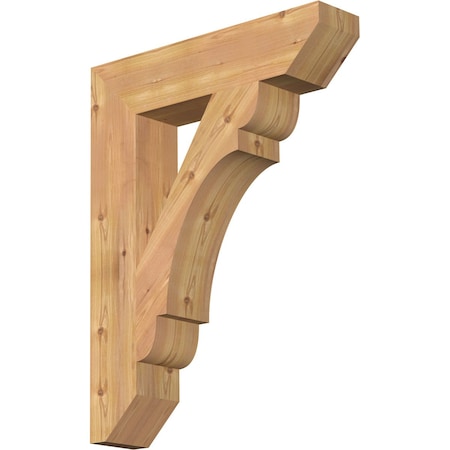 Ekena Millwork Olympic Slat Smooth Bracket, Western Red Cedar, 5 1/2"W x 26"D x 34"H BKT06X26X34OLY06SWR
